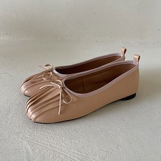 레일루 포인트 리본 플랫슈즈 1cm