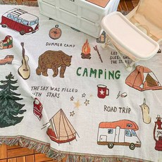 감성 캠핑 카페트 와일드캠프, 혼합색상