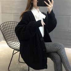 루나글램 임산부 컬러풀 니트 가디건 sgx137