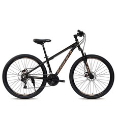 지오닉스스포츠 마젠타 370D MTB 자전거, 43.18cm, 블랙 + 브라운