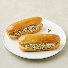 프레시오늘 신선냉장 야채가득 수제 참치 사라다빵 2개입, 330g, 1개 330g, 1개
