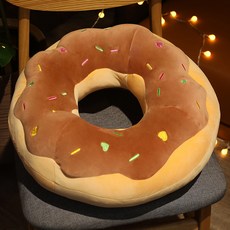 뷰넷 도너츠 모양 도넛 방석, 브라운