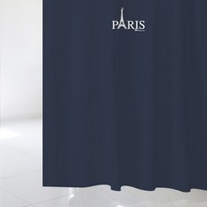 수풀 북유럽 스타일 샤워커튼 SC491 L 1800 x 1880 mm + 스테인리스 고리 12p + 커튼봉 화이트 세트, 1세트