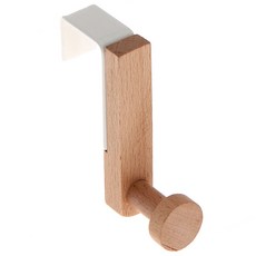 VISVIVA 收納掛勾, 山毛櫸木, 20*70*73mm, 1個, 木色 / 白色