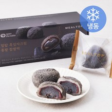 밀탑 흑임자크림 통팥 찹쌀떡 6개입 (냉동), 360g, 1개