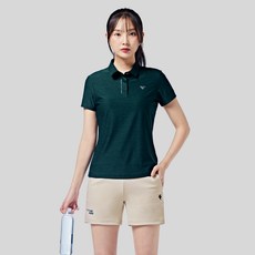peggynco 女款運動機能性全方位短袖翻領T恤 818