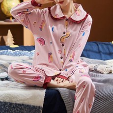 에스텔라 타코 프릴 임산부 잠옷 상하 세트 PJM406