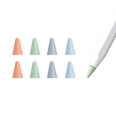PZOZ 애플펜슬 펜촉 보호팁 낮은저항감 4종 x 2p, 코랄, 그린, 퍼플, 블루, 1세트