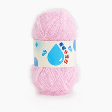 쎄비 촉촉 수세미 뜨개실, 베이비핑크, 1개 DIY