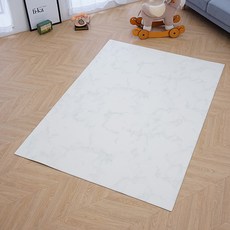 휴팡 강아지 미끄럼방지 PVC 사각형 매트 6T, 클라우드아이보리
