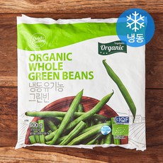 유기가공식품 인증 퀵쿠킹 그린빈 (냉동), 1개, 600g 1개, 600g