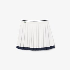 LACOSTE 女款網球Tipping百褶裙 JF8576-55G