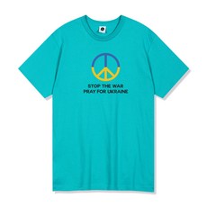 빌락트 우크라이나 평화기원 PEACE 18수 반팔 티셔츠
