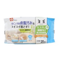 LEC 激落倍半碳酸鈉居家地板清潔濕巾20張，30 x 20cm，有效去除油污灰塵，適用多種地板材質, 1包