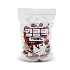 킹콩팩 강아지 간식 1kg, 오리 슬라이스, 1개