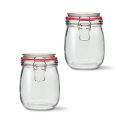 mir 扣式玻璃密封罐 700ml 2個, 氣密蓋