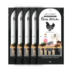 조공 오키로스틱 반려동물 파우치 간식 4p, 블랙 오골계 + 닭가슴살, 56g, 5팩