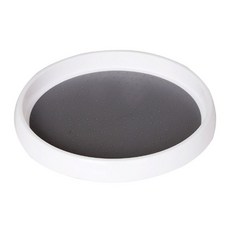 Winprice 多功能圓形旋轉托盤 大 30公分 PP塑料 TPR熱塑性彈性體 耐熱100°C, 大 30*3.4cm, 混合顏色, 1個