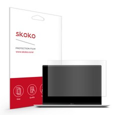 스코코 LG그램 2020 올레포빅 액정 + 외부보호필름 세트, 1세트