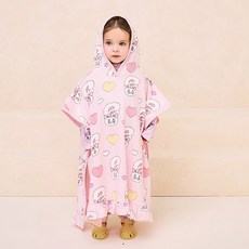 milkmile 女童款Esther Bunny奶油兔子荷葉邊沙灘毛巾