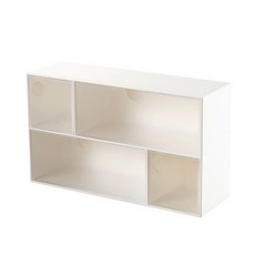 지아이비퍼니처 파스텔라 큐브 다용도 멀티 정리함, 클리어(VDP-2520), 1개