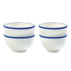 Syracuse CHINA 楓木空氣碗套裝, 湯碗+飯碗, 2組, 線條藍款
