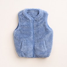 Contikids 孩童素色刷絨背心