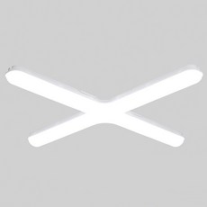 원하 형광 LED 플리커프리 십자 천장등 80W, 주광색(화이트) 주광색(화이트)