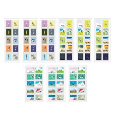 디자인곰곰 우표 스티커 3종 세트, 일상, 가로형, 세로형, 3세트