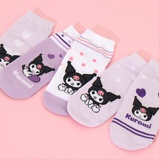 프리미에팜 아동용 쿠로미 멀티 단목 양말 5족 세트