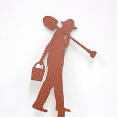 花盆 Decopick Gardening Man B 90 x 250 x 1.2 mm, 粉末塗層棕色