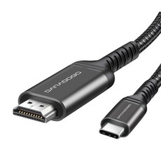 USB C타입 to HDMI 케이블 4K 60Hz 블랙 100cm, 1개