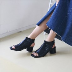 오픈토앵클부츠