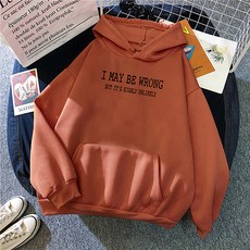 데일리 레터링 심플한기모 임산부 후드티