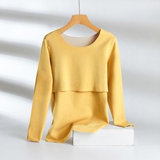 에이홉 따뜻한 임산부 수유 티셔츠 라운드넥