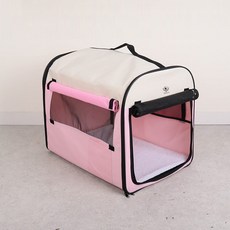 딩동펫 반려동물 접이식 소프트켄넬, 핑크, 1개