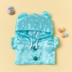 BUTTERSHOP 雨衣娃娃衣服 14cm, 藍色, 1個