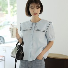 빅카라블라우스패턴도안