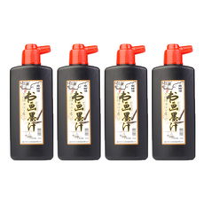 코히모 서예 붓글씨 캘리그라피 연습용 먹물 3W262, 250ml×4, 4개, 250ml