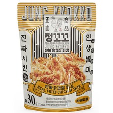 정꼬꼬 닭껍질 스낵 바베큐향, 30g, 1개
