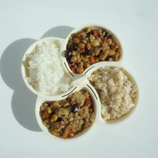 Kitchenco 減醣飯餐盤 象牙白, 1個