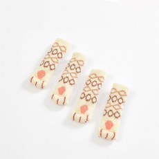 양이 발바닥 소음방지 의자 발 커버 4p