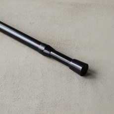 윈도우드레스 압축 커튼봉 22mm, 블랙 블랙