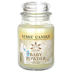 LUMIE CANDLE 香氛蠟燭, 嬰兒爽身粉味, 630g, Baby Powder, 1個