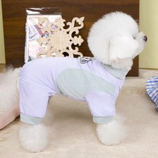 PASTEL PET 寵物粉彩配色網狀連身衣, 1個, 紫色