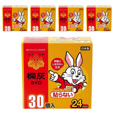 KOBAYASHI 小林製藥 桐灰 小白兔 貼式暖暖包 Set, 持久溫暖，持續發熱可達14小時，最高溫度63℃，平均溫度53℃, 5盒