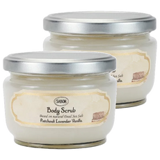 SABON 磨砂膏 小 廣藿香薰衣草, 320g, 2罐