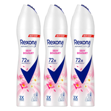 Rexona 蕊娜 制汗爽身噴霧 媚惑香氛135ml 三入組, 長效制汗, 腋下乾爽, 135ml, 3瓶