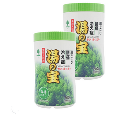 Novopin 湯之寶入浴劑 藥用浴鹽 森林香 700g - 緩解血液循環不良、腰痛和肩膀僵硬, 2罐