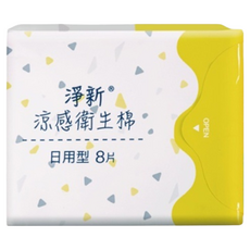 淨新科技 涼感衛生棉 S229 日用型, 24cm, 8片, 10包